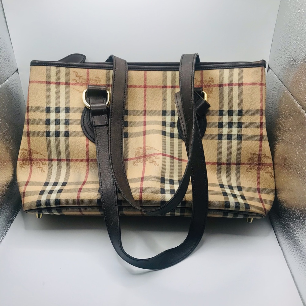 Burberry Beige Haymarket Check Regent Tote Bag - Picture 10 of 16